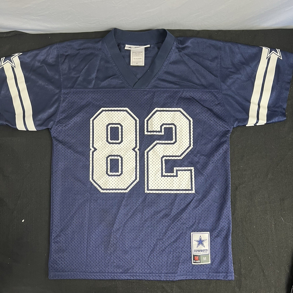 Dallas Cowboys Jason Witten 82 Football Jersey Blue White Youth Size M Vintage